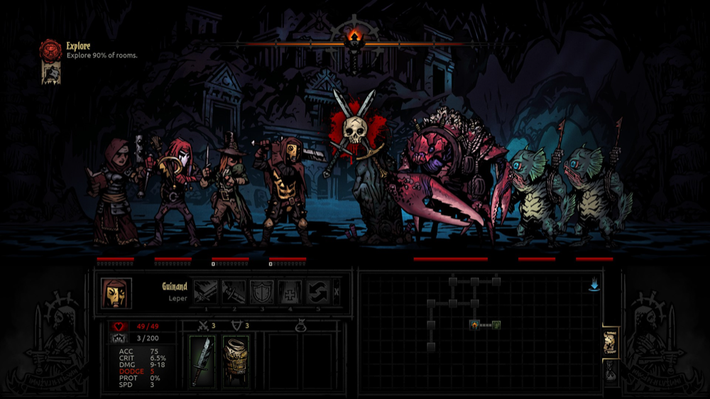 who voices the narrator in darkest dungeon